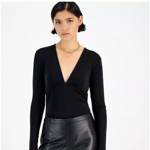5 for $45 Bar III Deep V-Neck Bodysuit